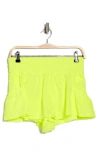 Free People Fp Movement Get Your Flirt On Shorts In Neon Yellow