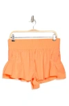 Free People Fp Movement Get Your Flirt On Shorts In Orange