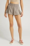 Free People Fp Movement Get Your Flirt On Shorts In Pumice