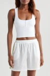 Free People Fp Movement On The Radar High Neck Sports Bra In White