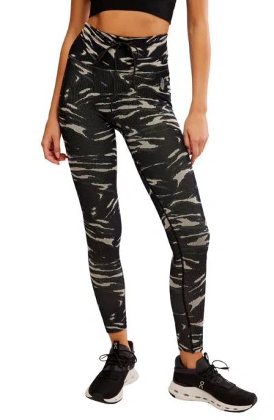 Free People Fp Movement Go To Print Leggings In Black Combo