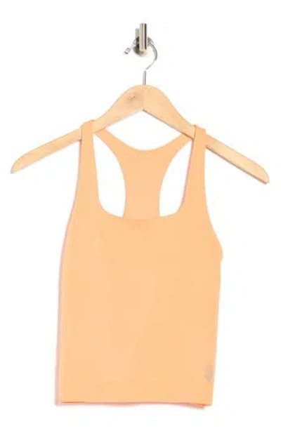 Free People Fp Movement Go To Smooth Square Neck Camisole In Orange