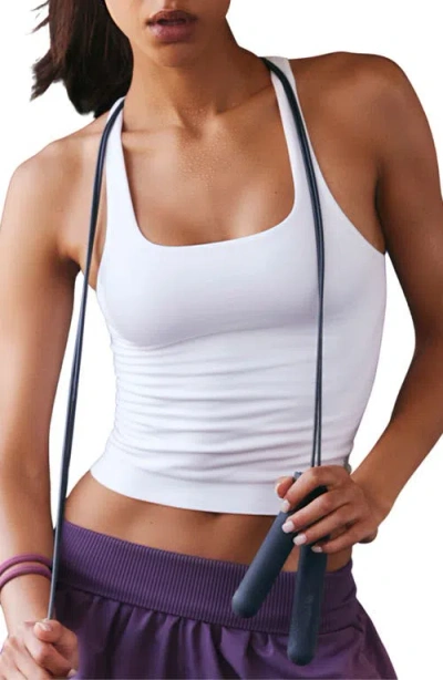 Free People Fp Movement Go To Smooth Square Neck Camisole In White