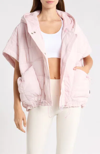 Free People Fp Movement Happy Trails Poncho In Pink