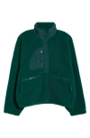 Free People Fp Movement Hit The Slopes Fleece Jacket In Green