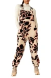 Free People Fp Movement Hit The Slopes Fleece Overalls In Neutral