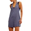 Free People Fp Movement Hot Shot Halter Romper In Purple