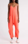 Free People Fp Movement Hot Shot Jumpsuit In Bright Orange