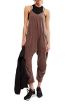 Free People Fp Movement Hot Shot Jumpsuit In Dark Espresso