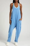 Free People Fp Movement Hot Shot Jumpsuit In Riviera Blue