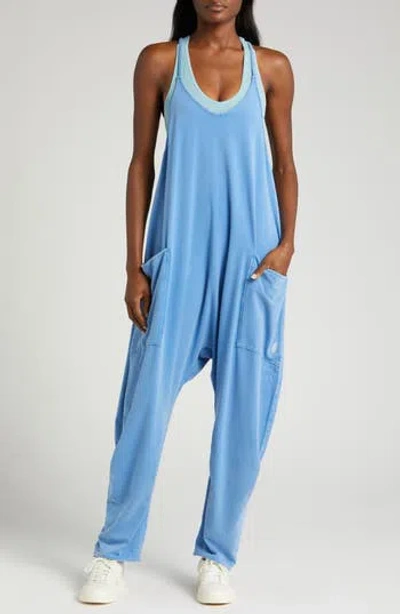 Free People Fp Movement Hot Shot Jumpsuit In Riviera Blue