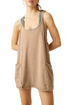 Free People Fp Movement Hot Shot Mini Sport Dress In Brown