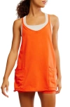 Free People Fp Movement Hot Shot Mini Sport Dress In Orange