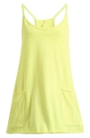 Free People Fp Movement Hot Shot Mini Sport Dress In Sour Citrus