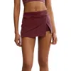 Free People Fp Movement Hot Shot Miniskort In Clove