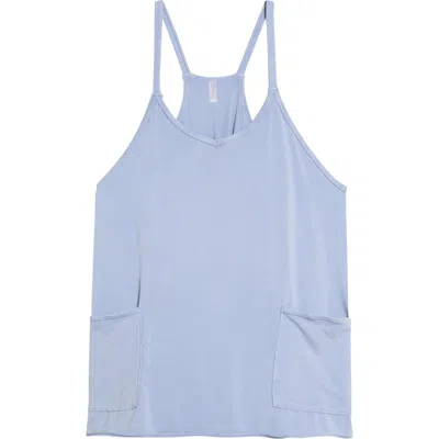Free People Fp Movement Hot Shot Racerback Romper In Blue