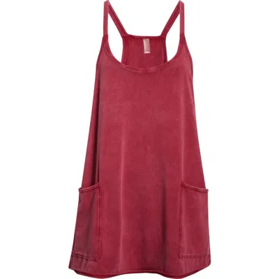 Free People Fp Movement Hot Shot Racerback Romper In Red