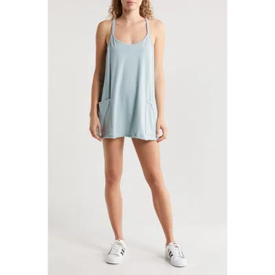 Free People Fp Movement Hot Shot Racerback Tank Minidress In Eucalyptus