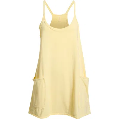 Free People Fp Movement Hot Shot Racerback Tank Minidress In Yellow