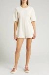 Free People Fp Movement Hot Shot T-shirt Romper In Bleached Clay