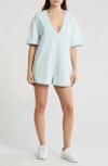 Free People Fp Movement Hot Shot T-shirt Romper In Blue