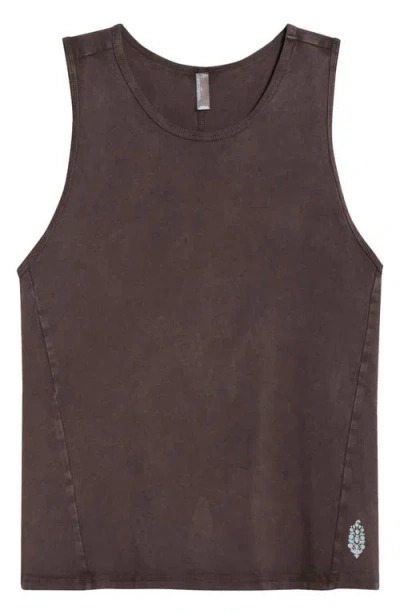 Free People Fp Movement Hot Shot Twist Back Tank In Brown