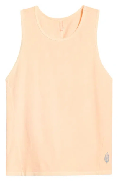 Free People Fp Movement Hot Shot Twist Back Tank In Nude