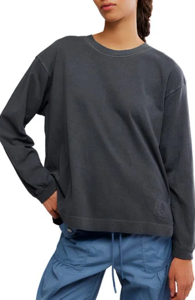 Free People Fp Movement Hustle Layer Knit Top In Black
