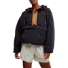 Free People Fp Movement In A Pillow Water Resistant Packable Puffer Anorak In Black