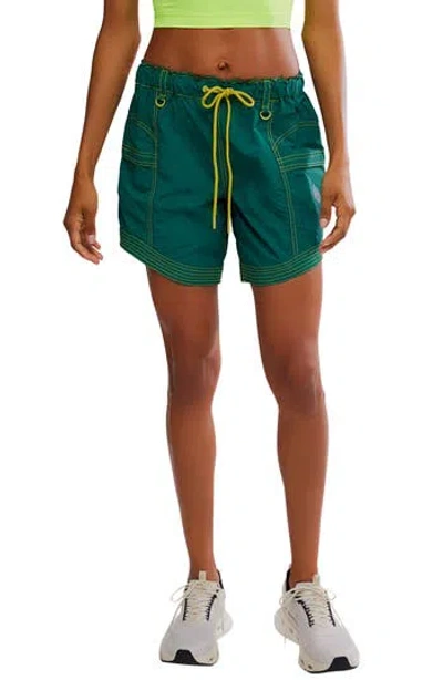 Free People Fp Movement In The Wild Long Shorts In Evergreen