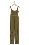 Free People Fp Movement Inbound Stretch Cotton Jumpsuit In Green