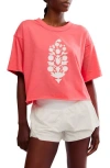 Free People Fp Movement Inspire Cotton Graphic T-shirt In Buti Logo -hibiscus 1