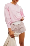 Free People Fp Movement Inspire Layer Top In Powder Pink