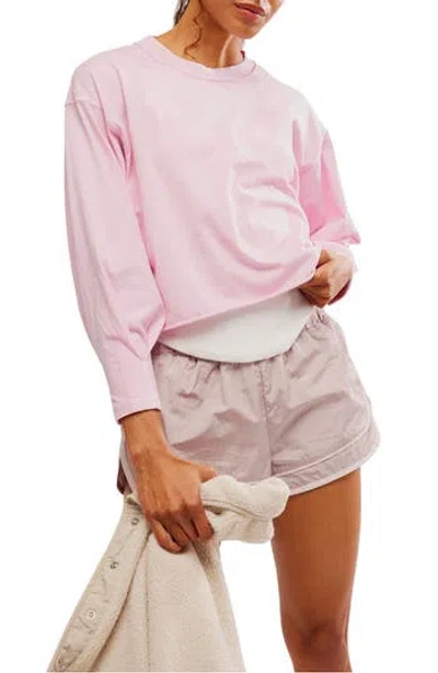 Free People Fp Movement Inspire Layer Top In Powder Pink