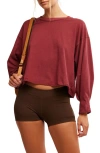 Free People Fp Movement Inspire Layer Top In Sour Cherry