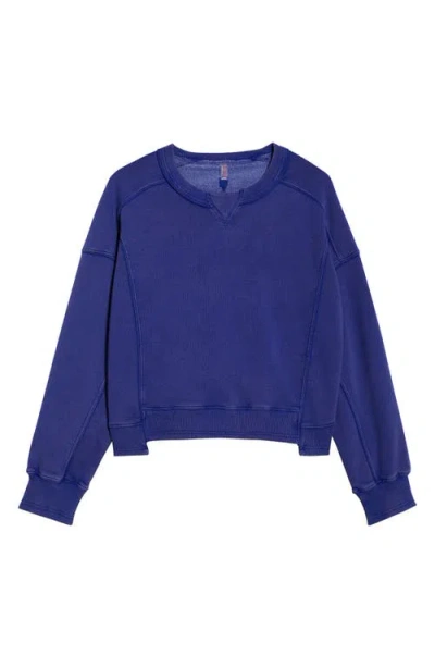 Free People Fp Movement Intercept Cotton Blend Sweatshirt In Animal Print