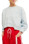 Free People Fp Movement Intercept Cotton Blend Sweatshirt In Arctic Snow