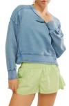 Free People Fp Movement Intercept Cotton Blend Sweatshirt In Gray