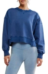 Free People Fp Movement Intercept Cotton Blend Sweatshirt In Blue