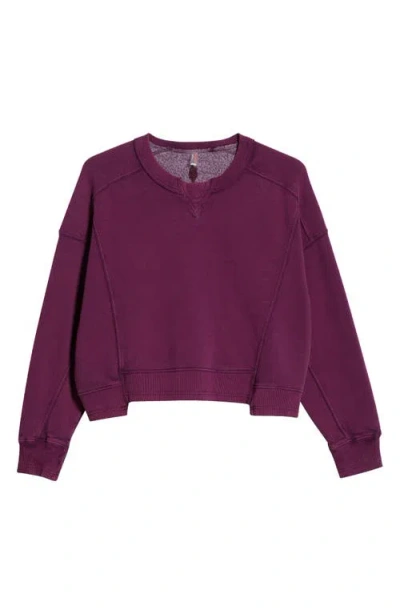 Free People Fp Movement Intercept Cotton Blend Sweatshirt In Purple