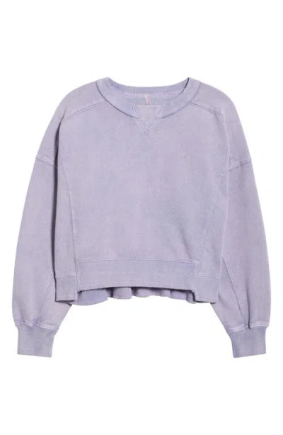 Free People Fp Movement Intercept Cotton Blend Sweatshirt In Purple