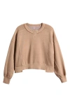 Free People Fp Movement Intercept Cotton Blend Sweatshirt In Neutral