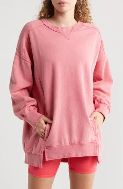 Free People Fp Movement Intercept Oversized Sweatshirt In Electric Sunset