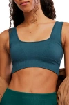 Free People Fp Movement Karma Square Neck Sports Bra In Green