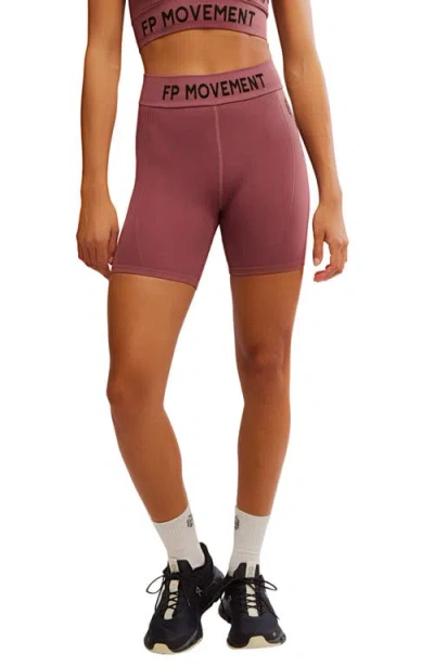 Free People Fp Movement Long Haul Bike Shorts In Clove