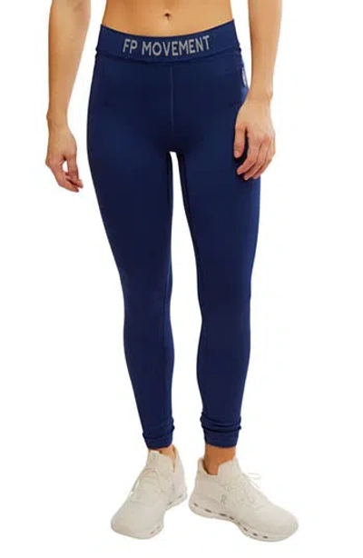 Free People Fp Movement Long Haul Leggings In Blue