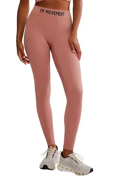 Free People Fp Movement Long Haul Leggings In Pink