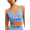 Free People Fp Movement Long Haul Logo Sports Bra In High Dive