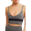 Free People Fp Movement Mountain Colorblock Crop Camisole In Gray