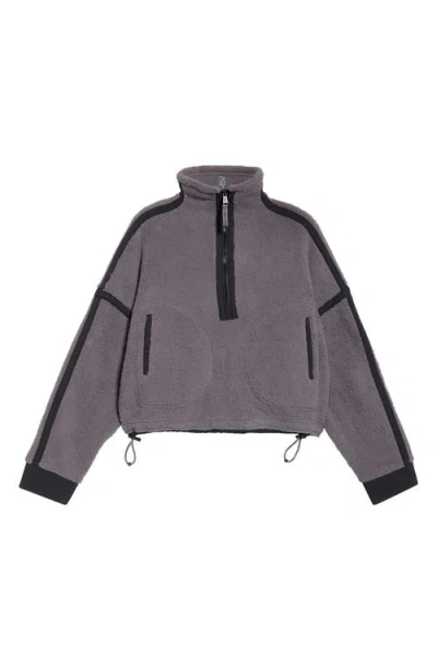 Free People Fp Movement Mountain High Fleece Half Zip Pullover In Gray